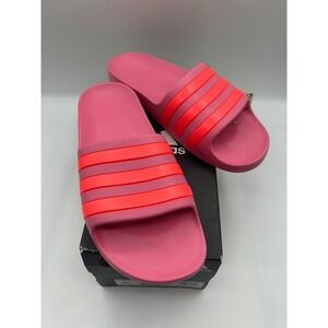 Adidas Adilette Aqua K Slides Pink Red Sandals GV7850 Size 6